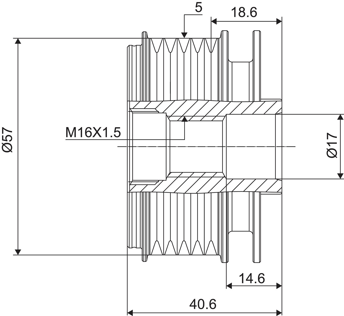 DISPOSITIVO RUOTA LIBERA ALTERNATORE
